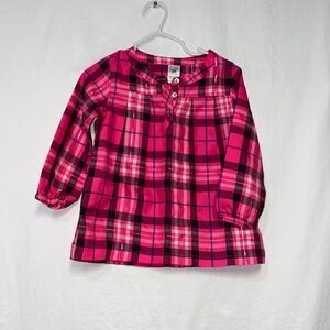Carter’s pink plaid lightweight shirt